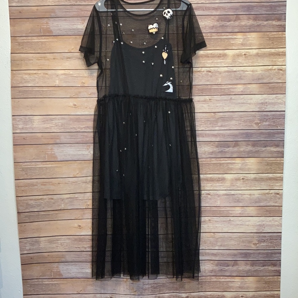 Disney Black Sheer Dress with Embellishments - Picture 2 of 7